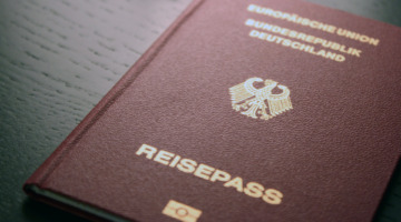 Ein Reisepass der Bundesrepublik Deutschland.