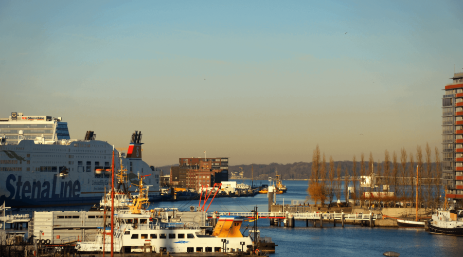 Der Hafen von Kiel.
