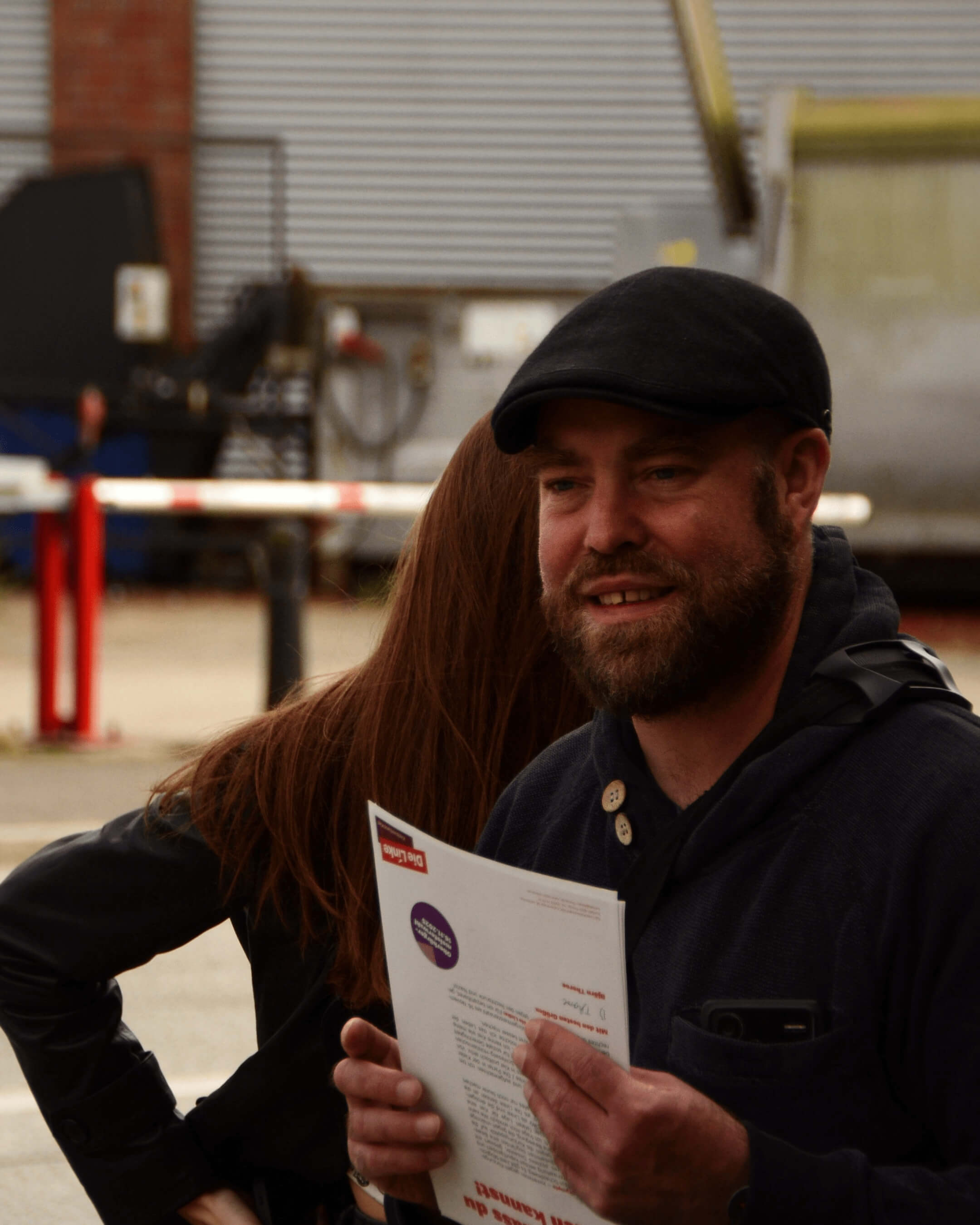 Björn Thoroe im Gespräch.