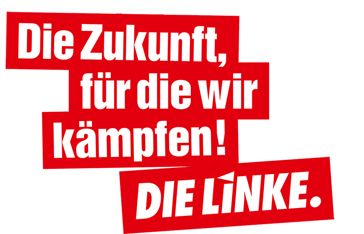 Text: Die Zukunft, für die wir kämpfen! Die Linke.